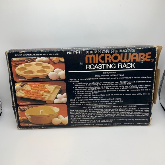 Vintage Anchor Hocking Microware Roasting Rack Tray - Picture 7 of 8